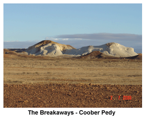 The Breakaways at Coober Pedy