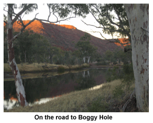 On the road to Boggy Hole