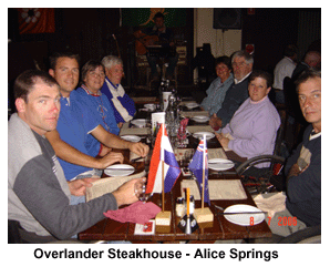 Foxtrot Papa at Overlander Steakhouse - Alice Springs