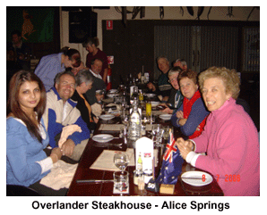 Foxtrot Papa at Overlander Steakhouse - Alice Springs