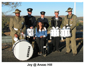 Joy at Anzac Hill