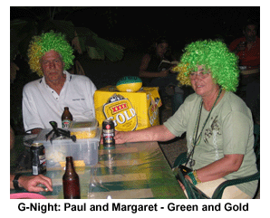 G-Night - Paul and Margaret Green and Gold