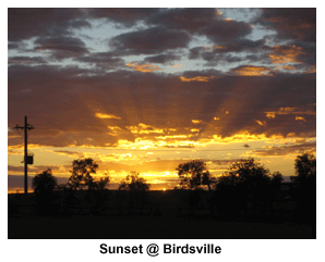 Sunset at Birdsville