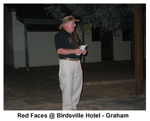 Red Faces at Birdsville, Graham