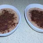 Milo flavoured Semolina Pudding in two bowls